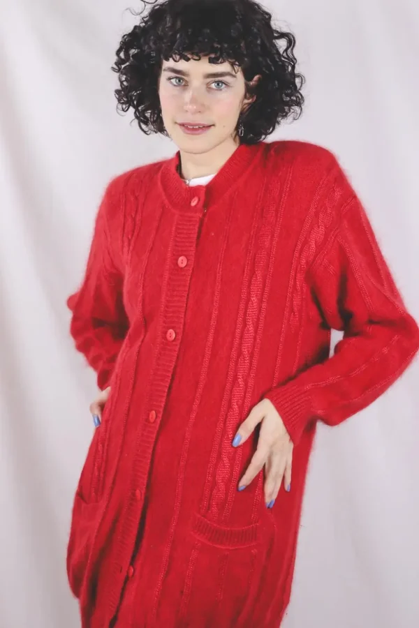 Alva vintageangoraneule