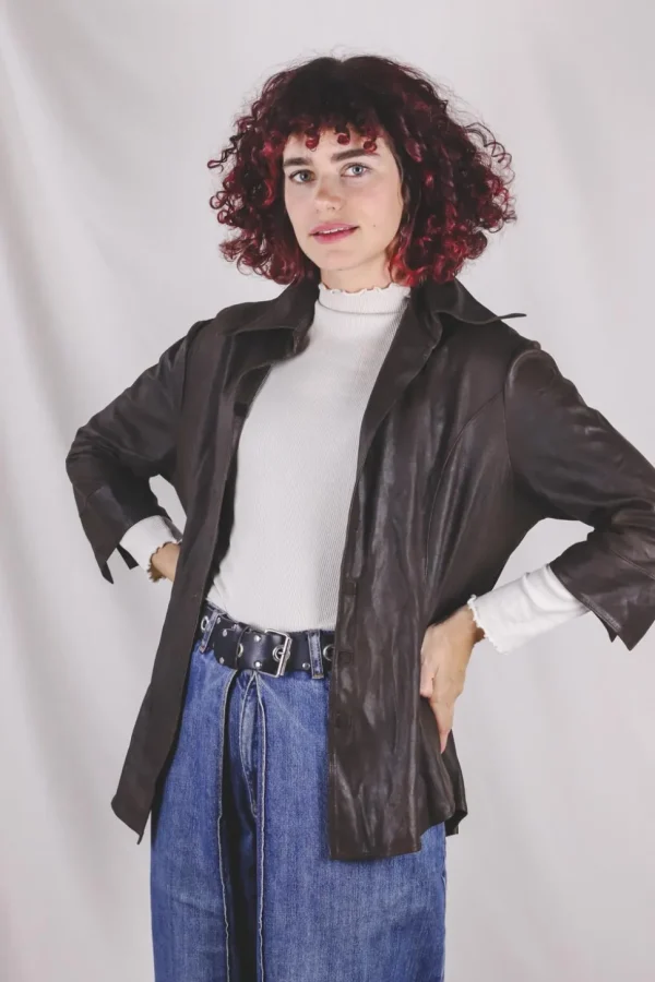 Elma vintagenahkapusero