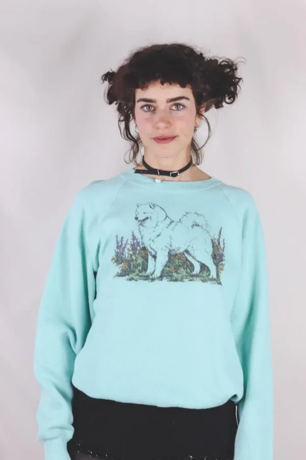 Fluffy dog 80/90-luvun vintagecollege
