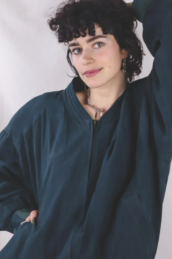 Ginny vintagesilkkitakki