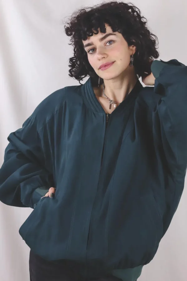 Ginny vintagesilkkitakki