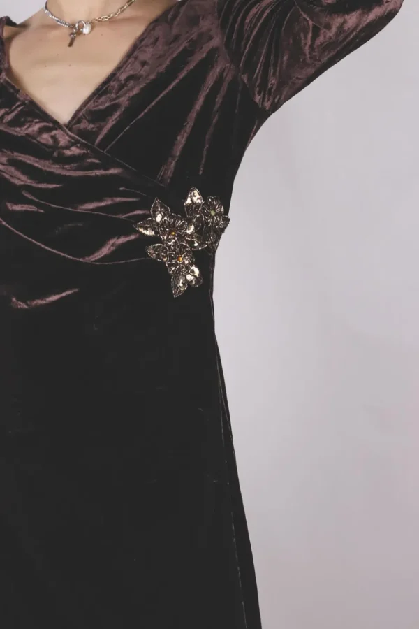 Liz vintagesamettimekko