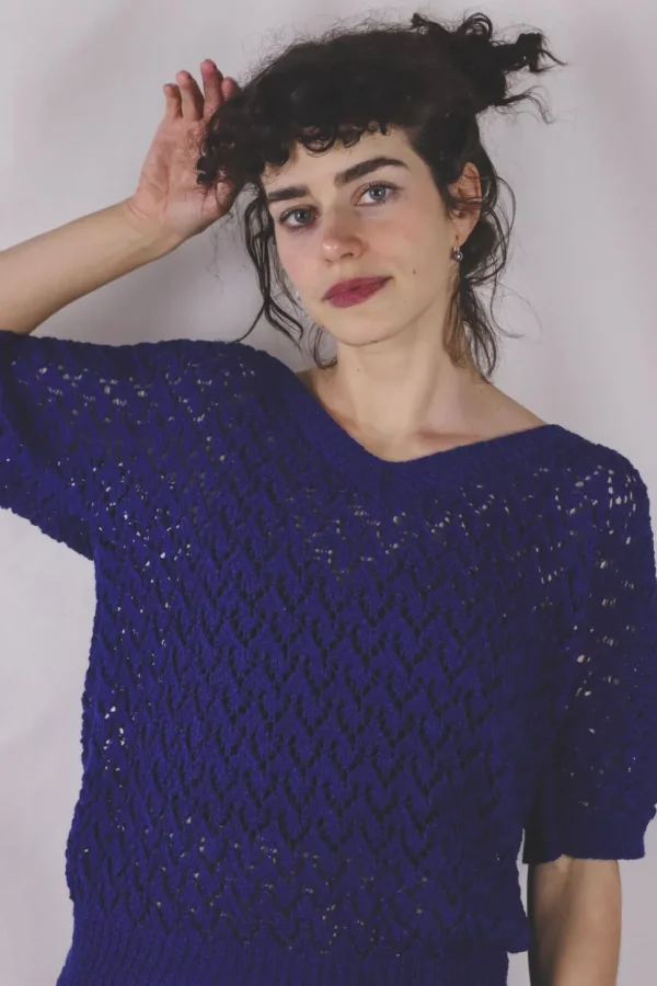 Minja vintagevirkkuuneule