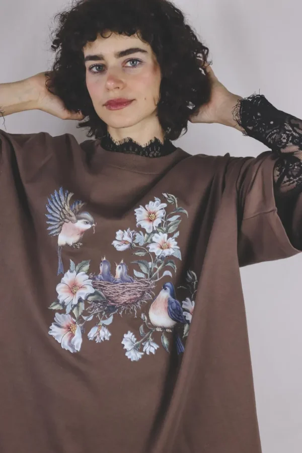 Pretty birds vintage t-paita