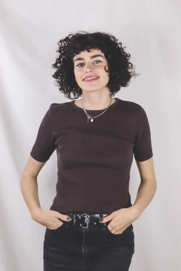 Telma vintagesilkkineulepaita