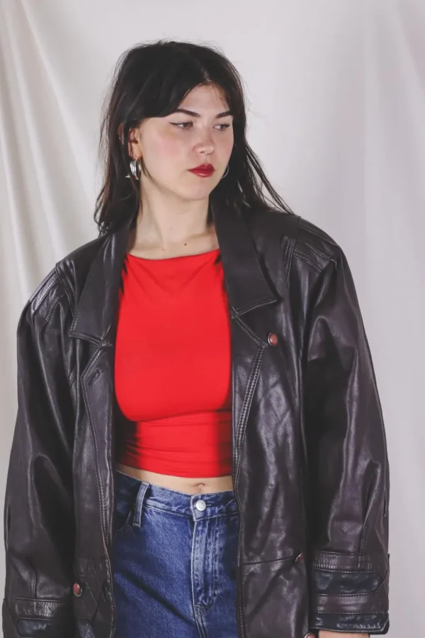 Velida vintagenahkatakki