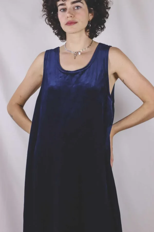 Wilma vintagesamettimekko